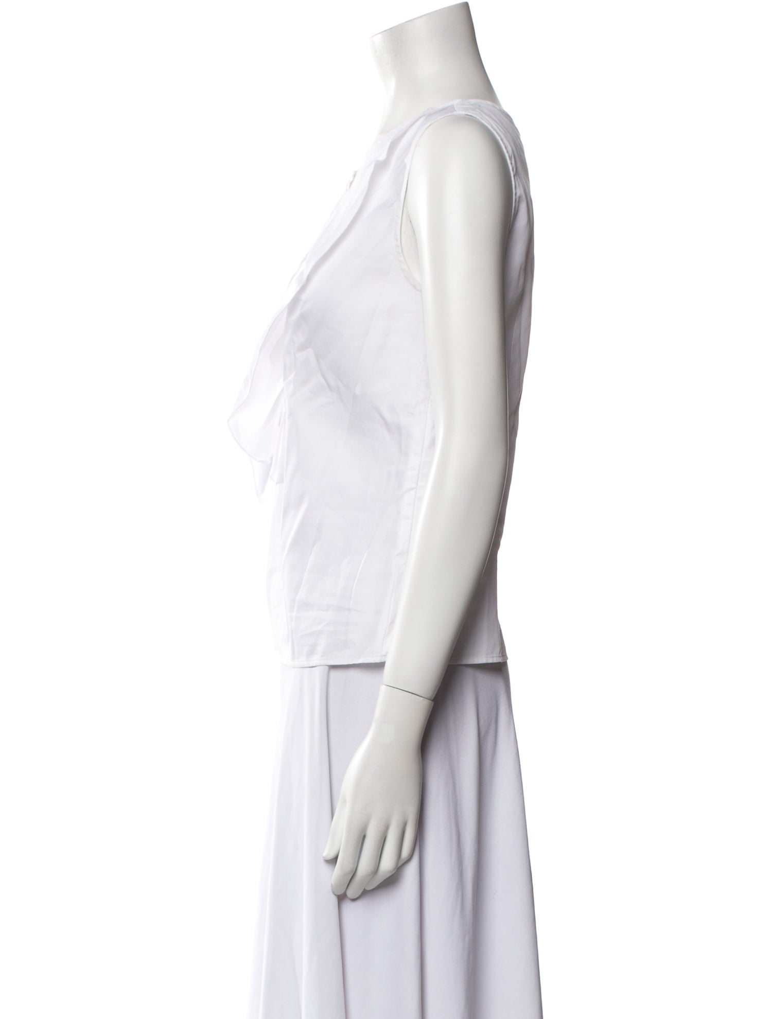 Carolina Herrera Scoop Neck Sleeveless Top