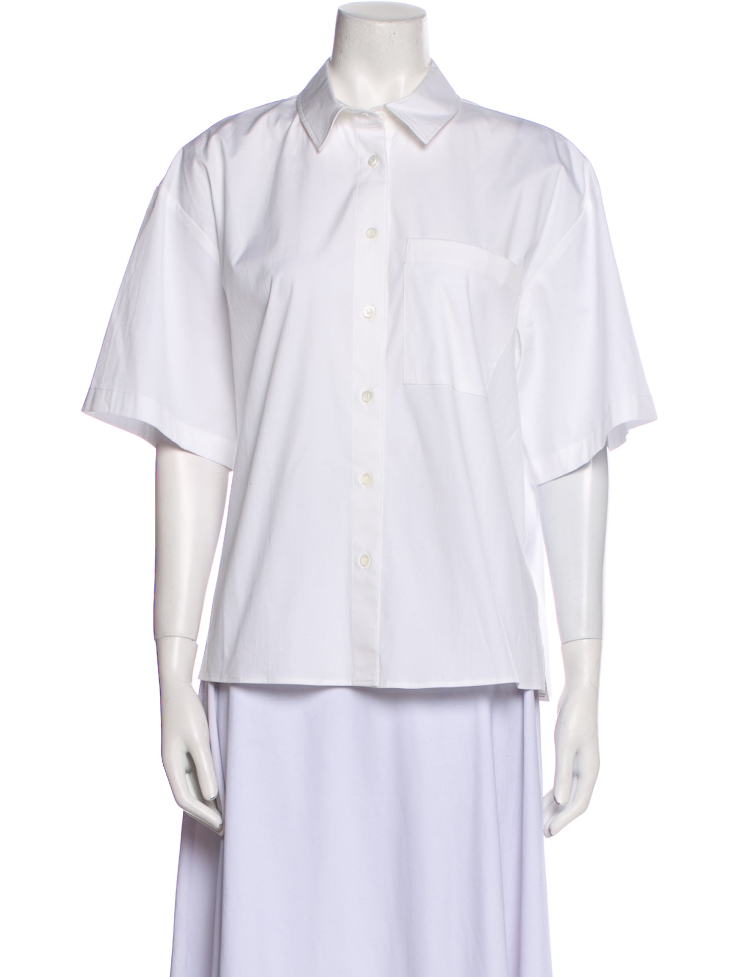 Carolina Herrera Short Sleeve Button-Up Top w/ Tags