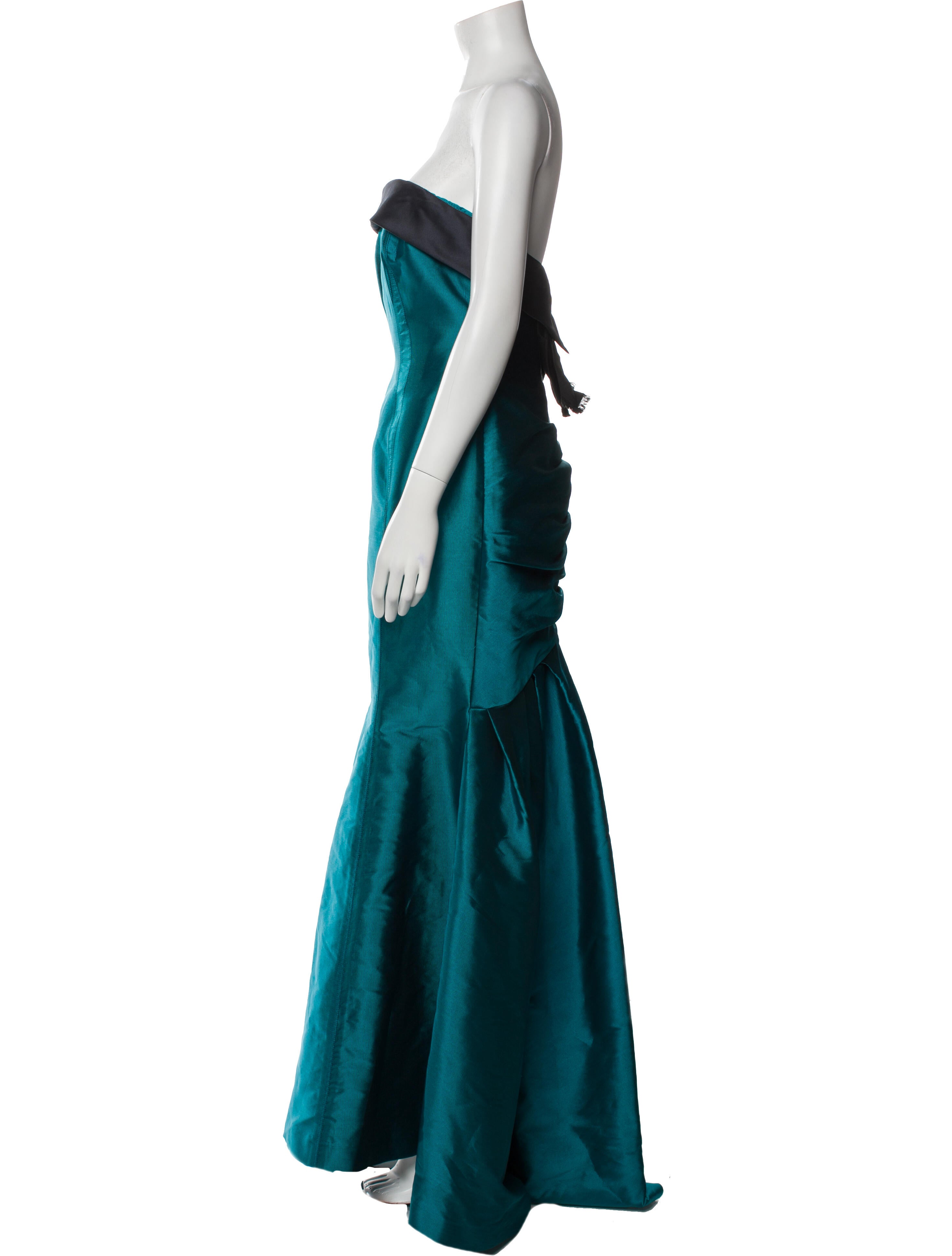 Carolina Herrera Strapless Long Dress
