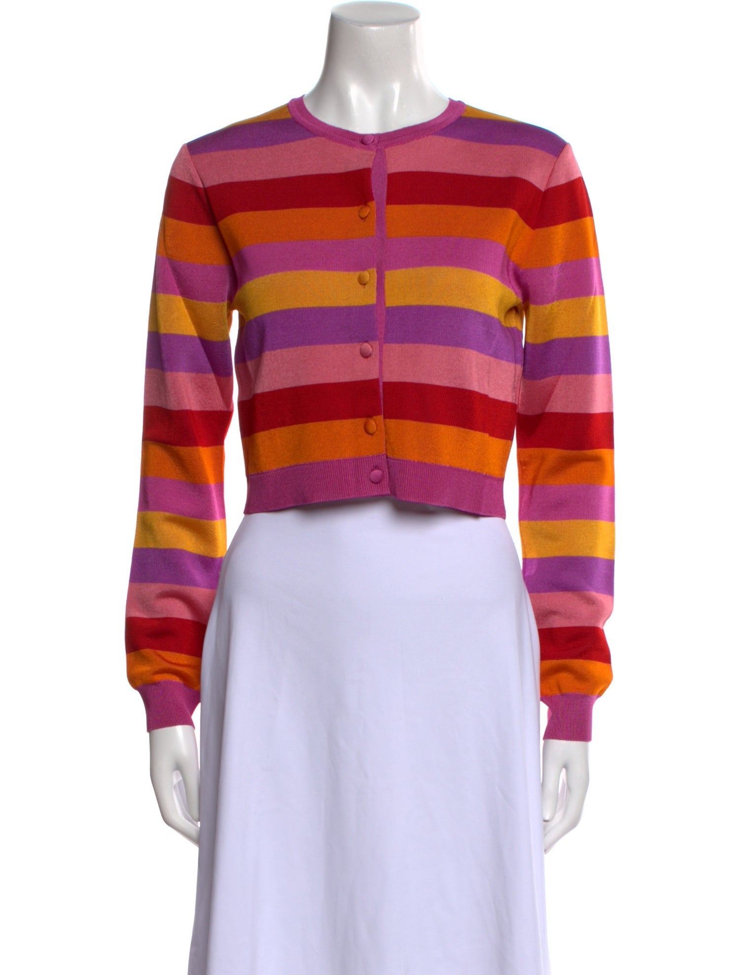 Carolina Herrera Striped Crew Neck Sweater w/ Tags