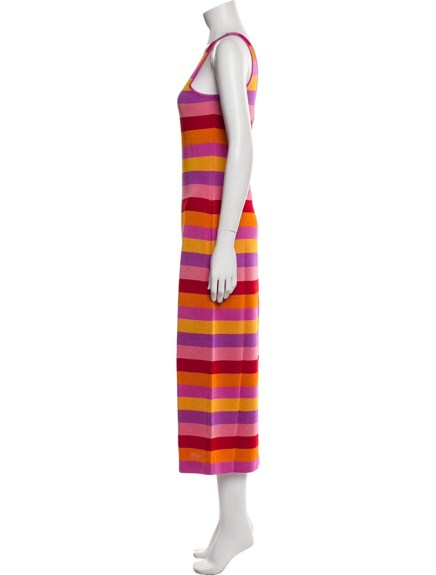 Carolina Herrera Striped Midi Length Dress w/ Tags