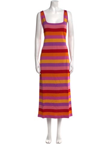 Carolina Herrera Dresses Striped Long Dress US 14 | XL