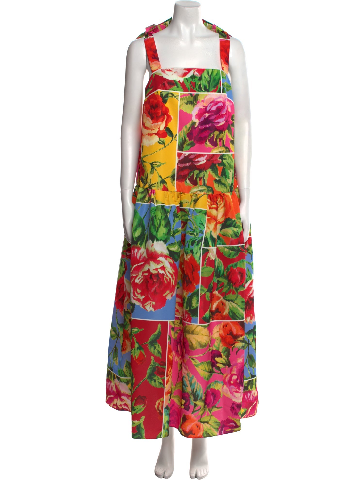 Carolina Herrera Floral Print Long Dress w/ Tags