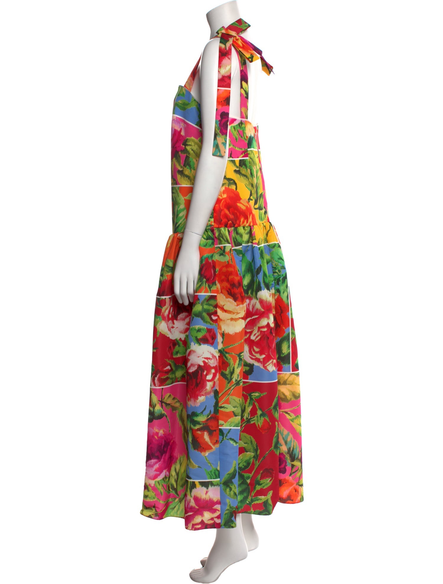 Carolina Herrera Floral Print Long Dress w/ Tags