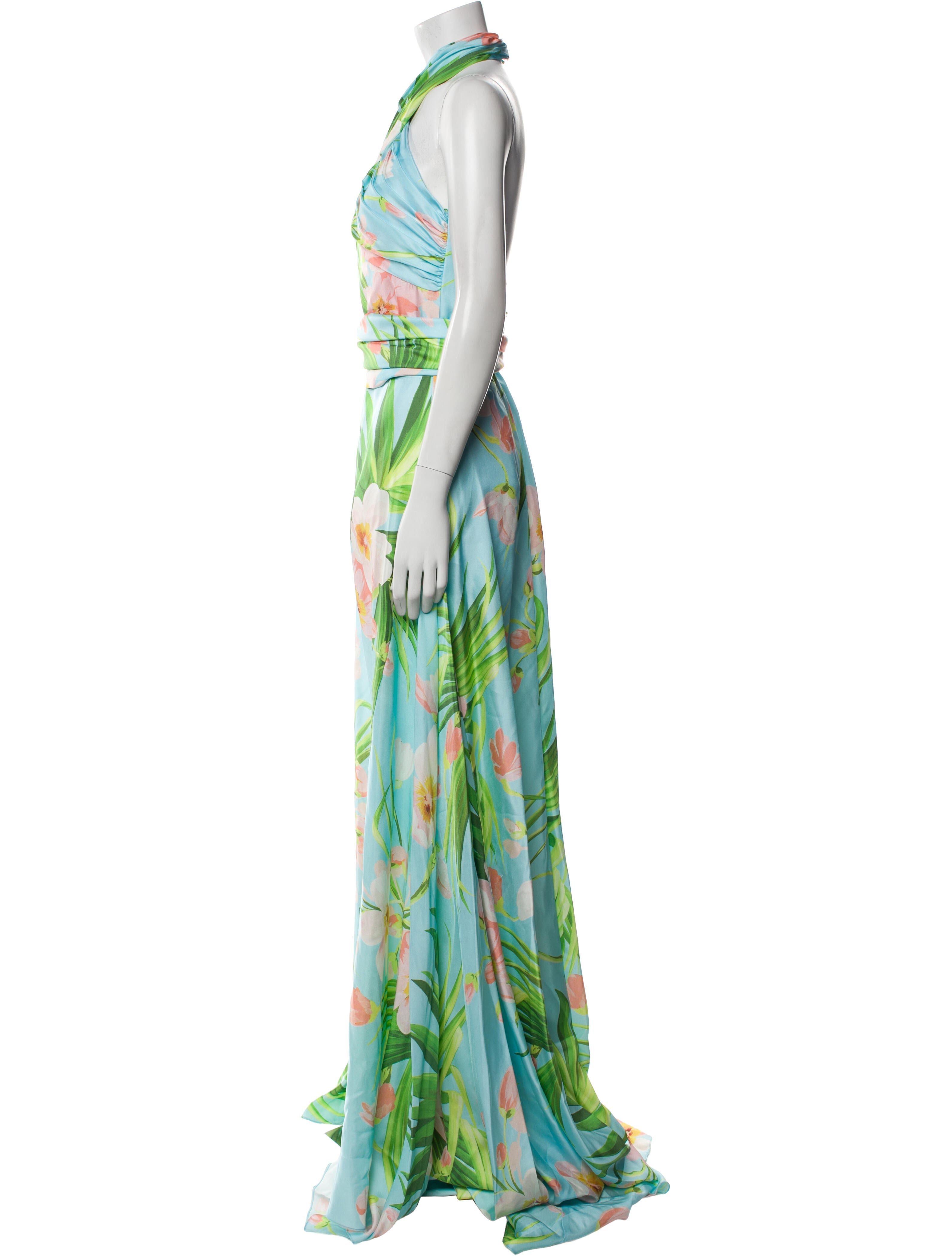 Carolina Herrera Silk Long Dress w/ Tags