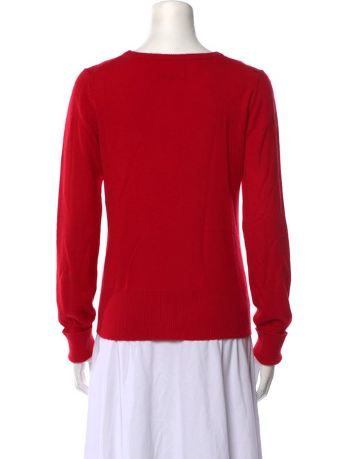 Carolina Herrera Wool Graphic Print Sweater