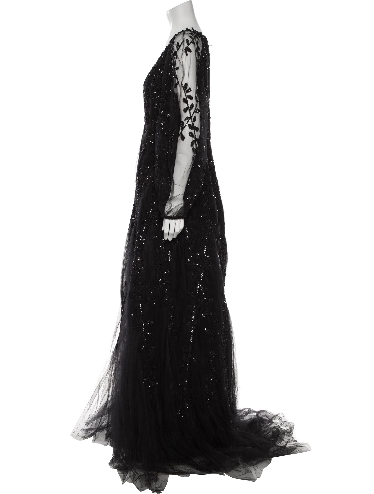 Carolina Herrera V-Neck Long Dress w/ Tags