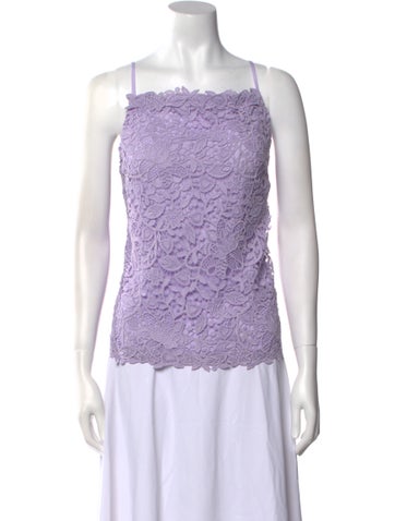 Carolina Herrera Tops Square Neckline Sleeveless Top US 6 | M