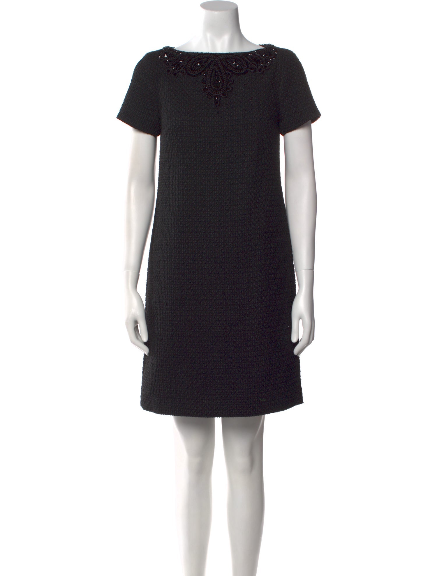 Carolina Herrera Bateau Neckline Mini Dress