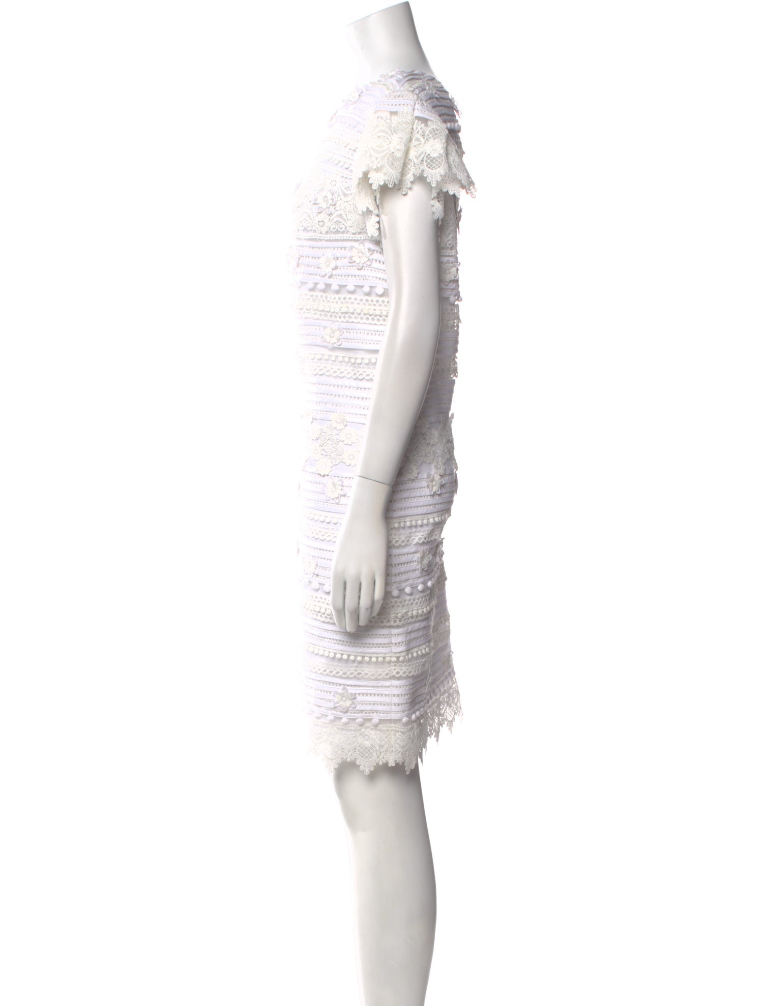 Carolina Herrera Lace Pattern Knee-Length Dress w/ Tags