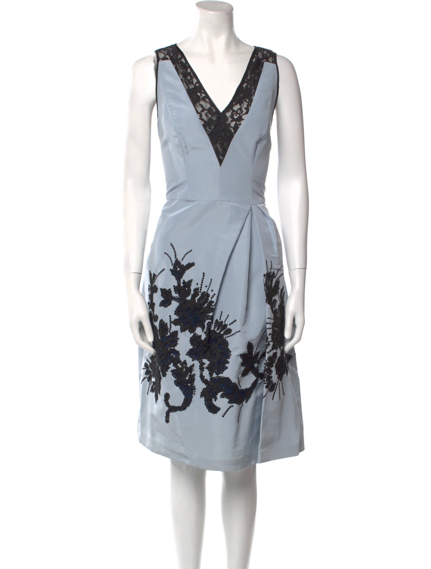Carolina Herrera Silk Knee-Length Dress