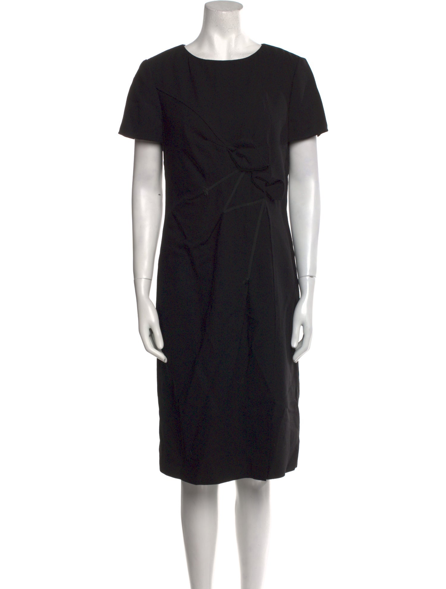 Carolina Herrera Virgin Wool Midi Length Dress
