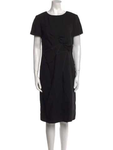 Carolina Herrera Dresses Virgin Wool Midi Length Dress L