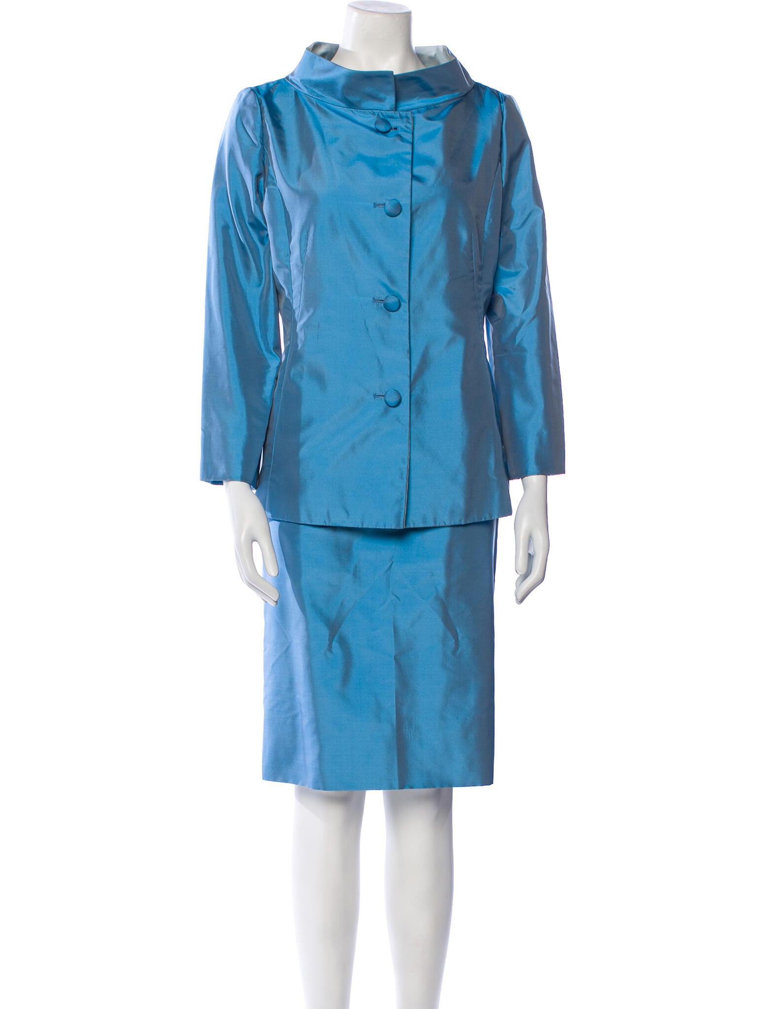 Carolina Herrera Silk Skirt Suit