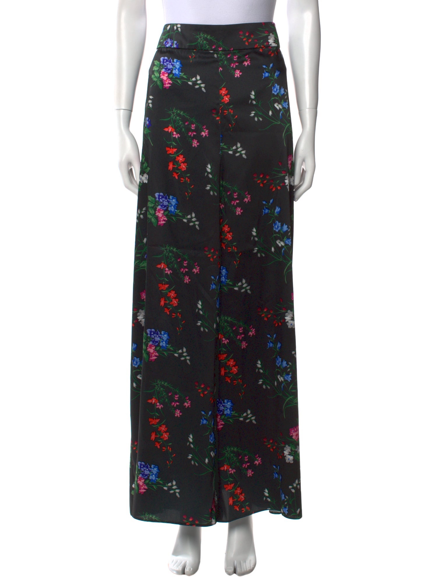 Carolina Herrera Floral Print Wide Leg Pants