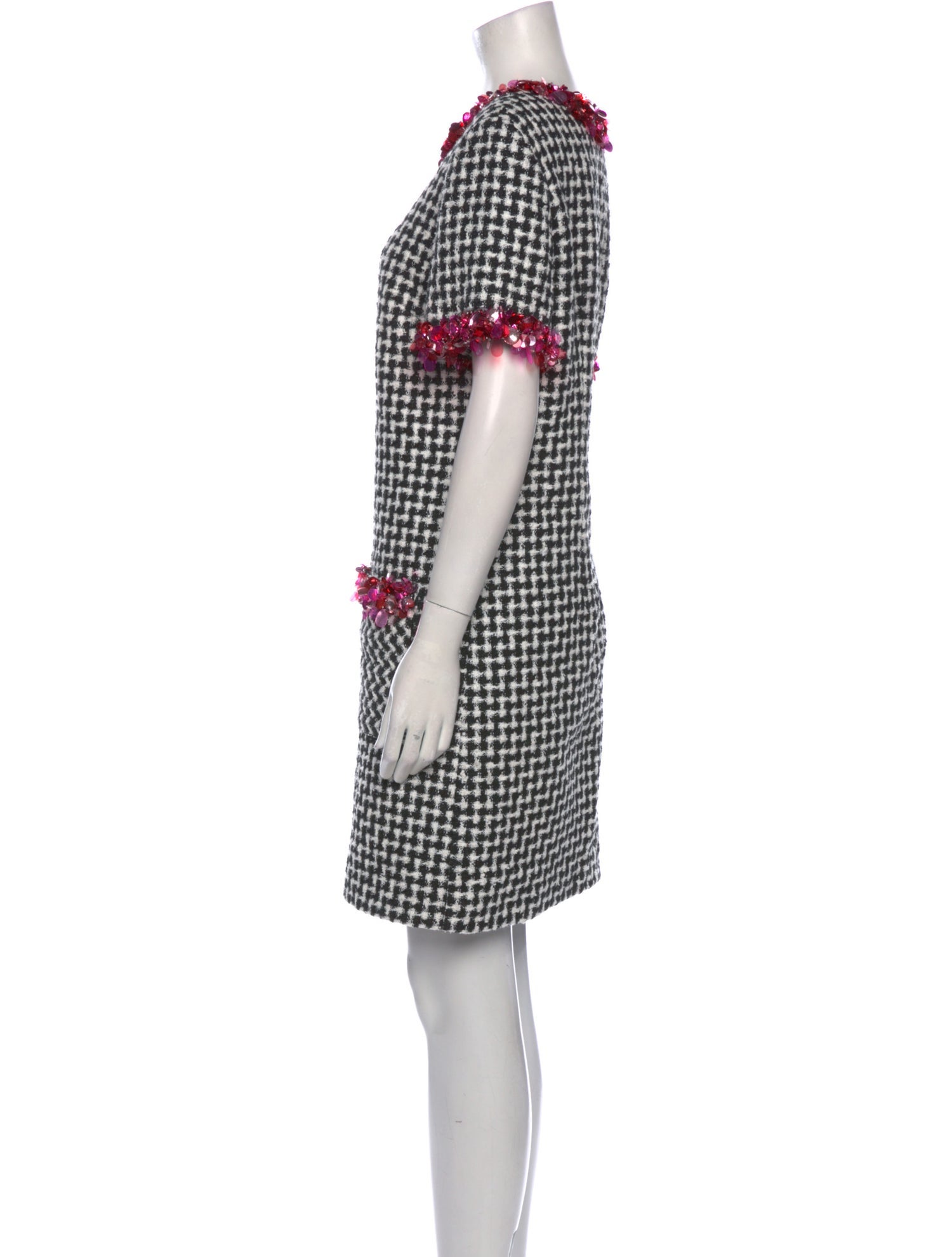 Carolina Herrera Plaid Print Mini Dress