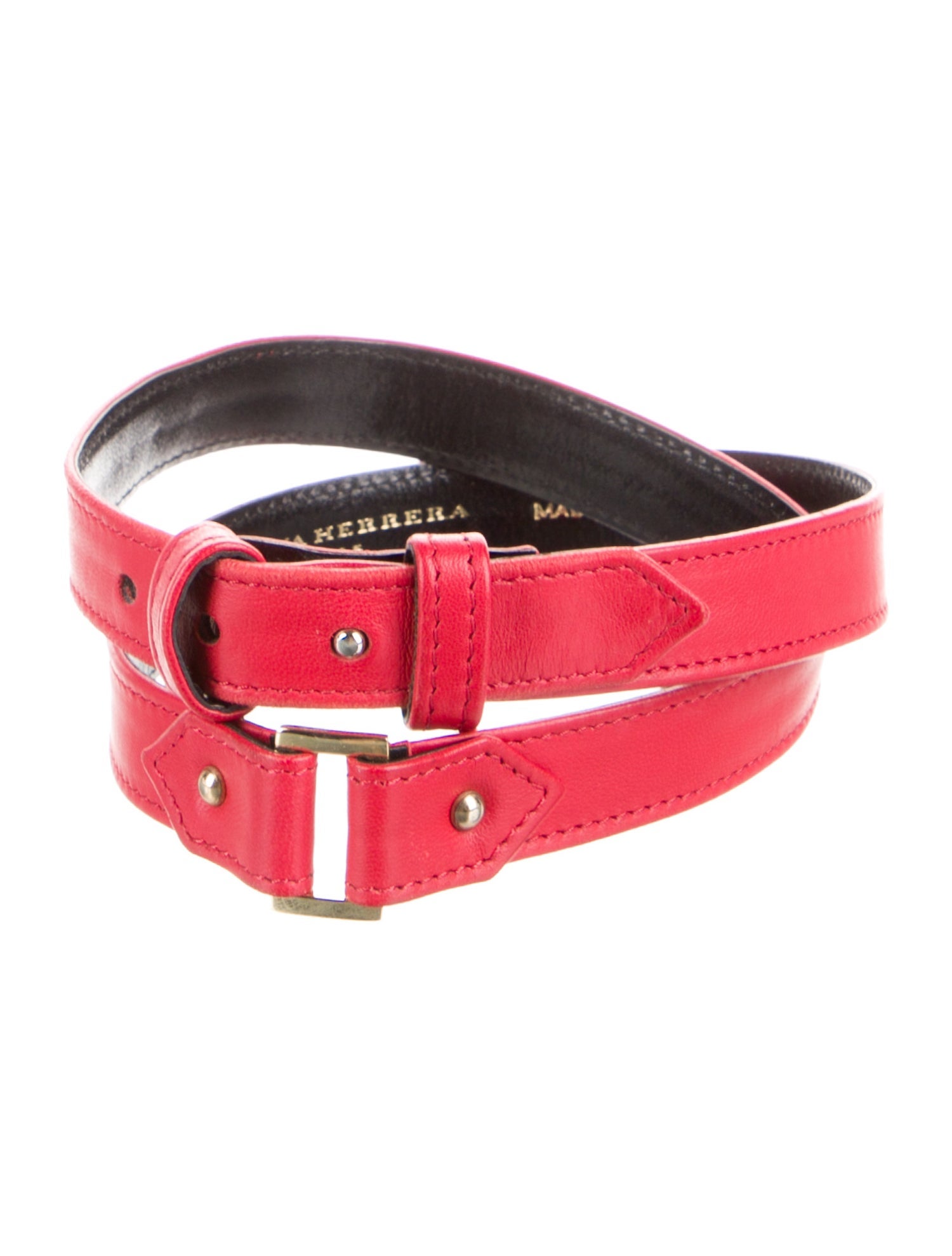 Carolina Herrera Skinny Leather Belt