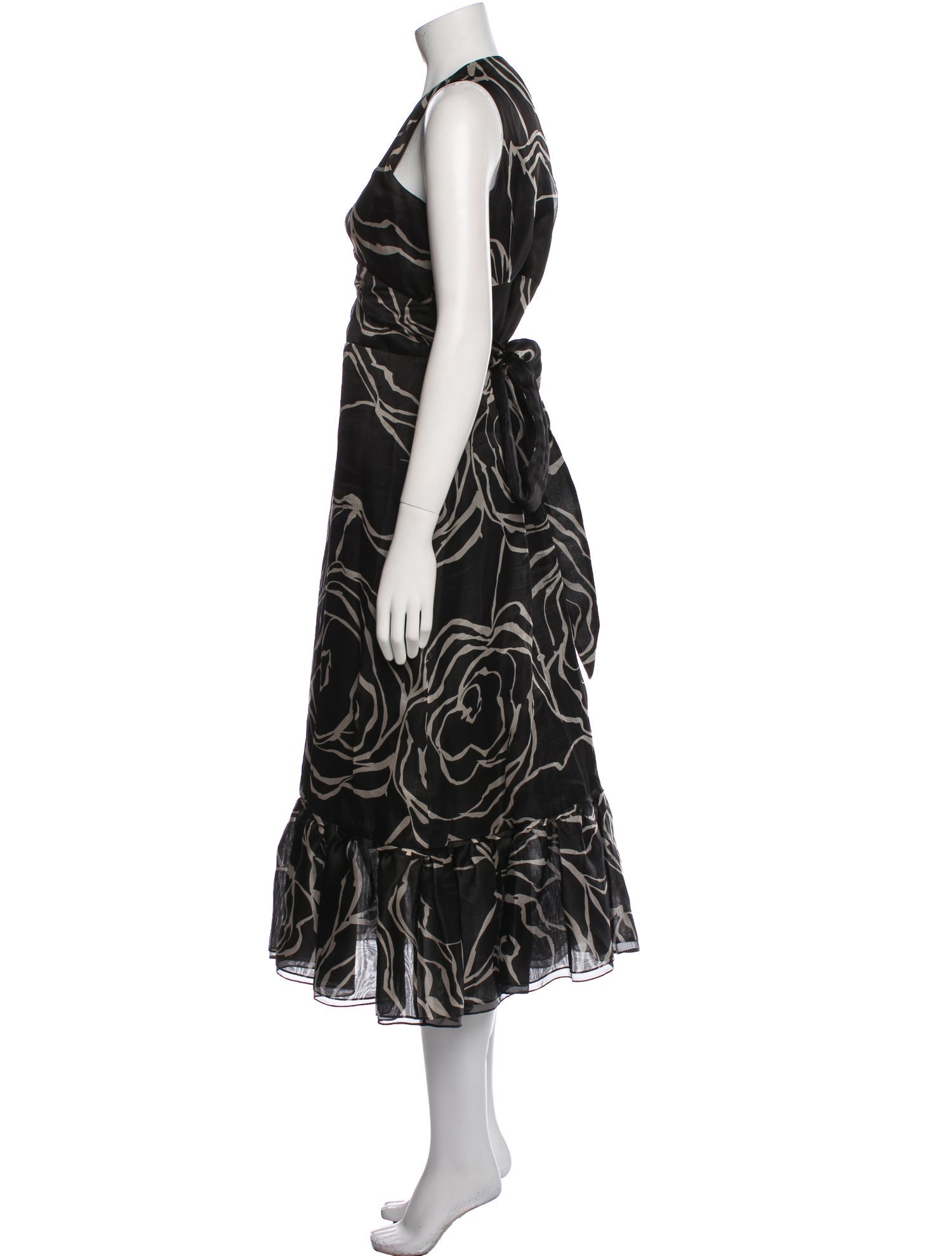 CH Carolina Herrera Printed Long Dress