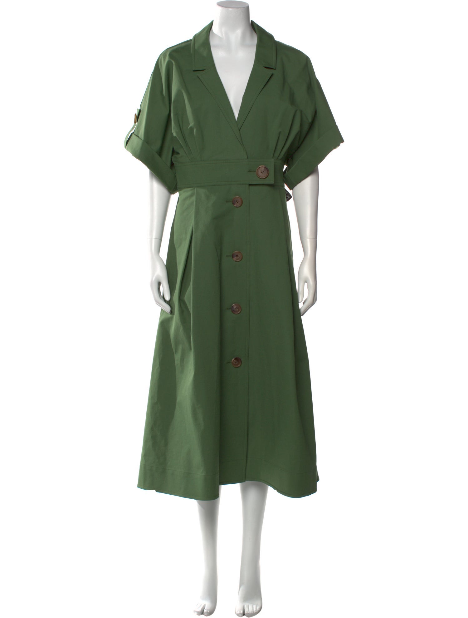 Carolina Herrera V-Neck Long Dress