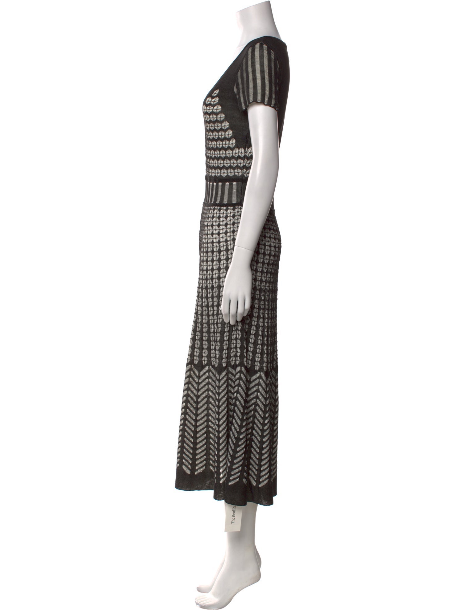 Carolina Herrera Plaid Print Long Dress
