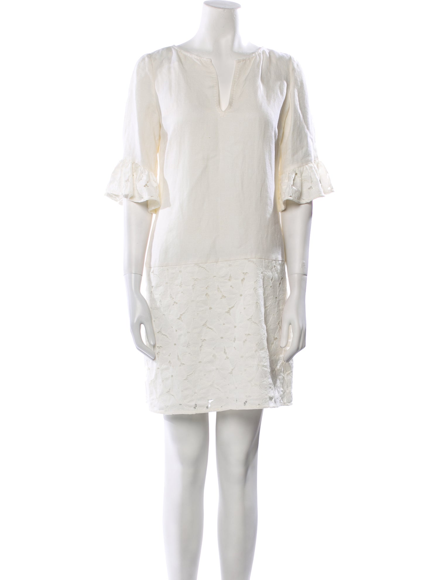 CH Carolina Herrera V-Neck Mini Dress