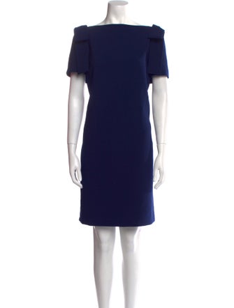 Carolina Herrera Bateau Neckline Knee-Length Dress