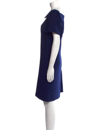 Carolina Herrera Bateau Neckline Knee-Length Dress