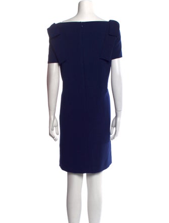 Carolina Herrera Bateau Neckline Knee-Length Dress