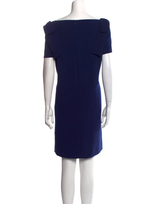 Carolina Herrera Bateau Neckline Knee-Length Dress