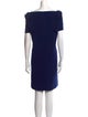 Carolina Herrera Bateau Neckline Knee-Length Dress
