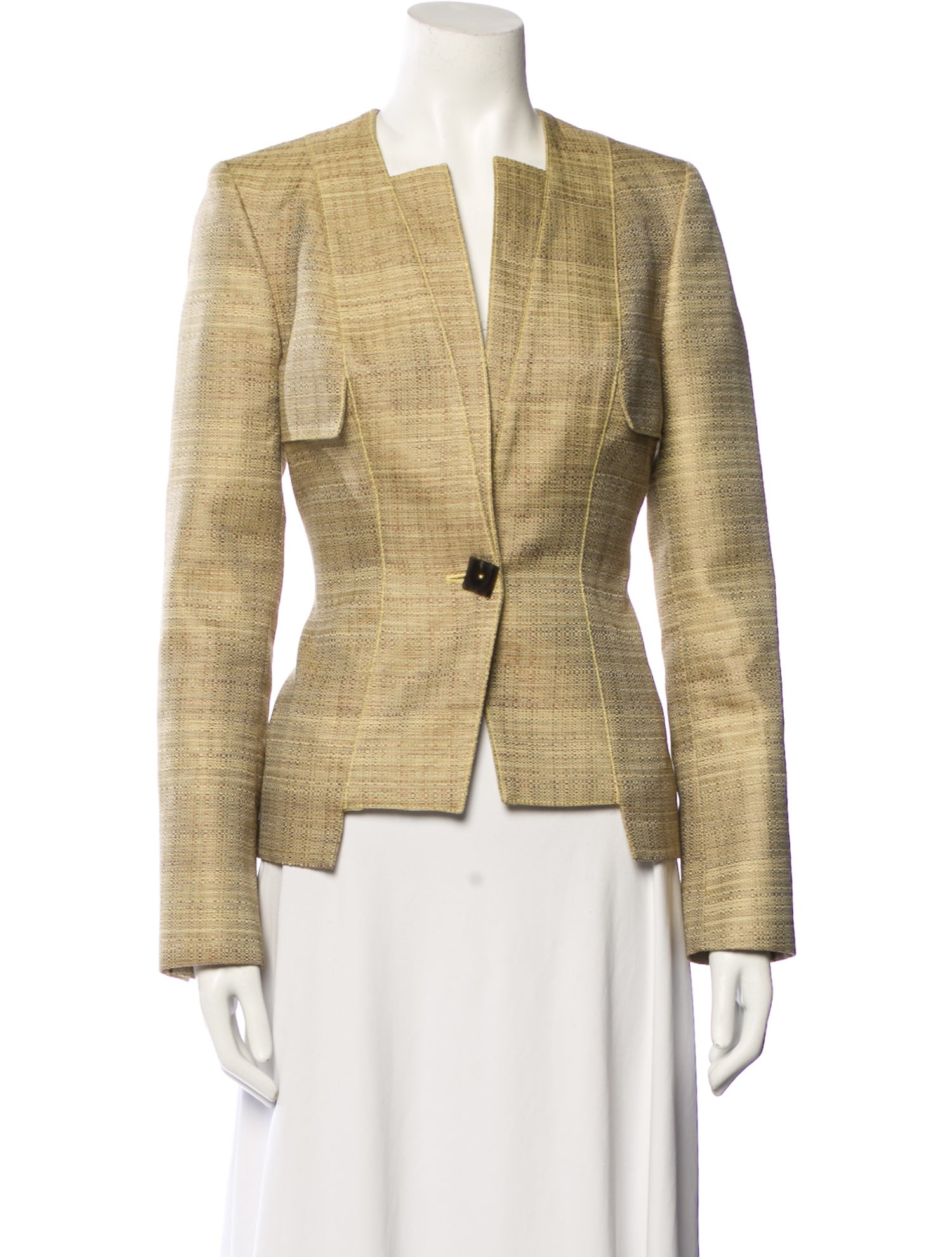 Carolina Herrera Tweed Pattern Jacket