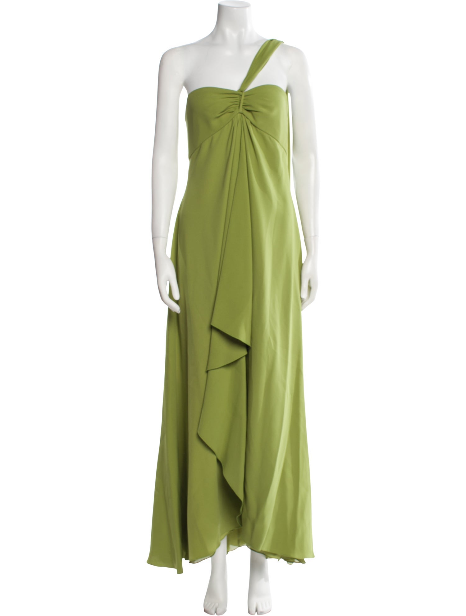 Carolina Herrera One-Shoulder Long Dress