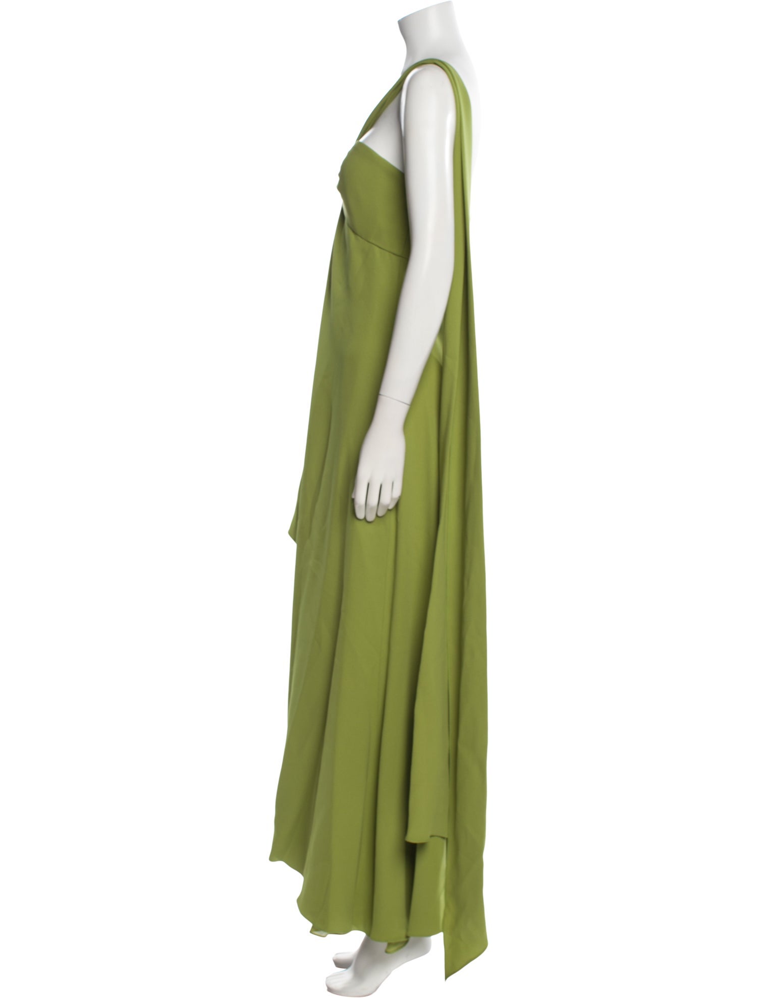 Carolina Herrera One-Shoulder Long Dress