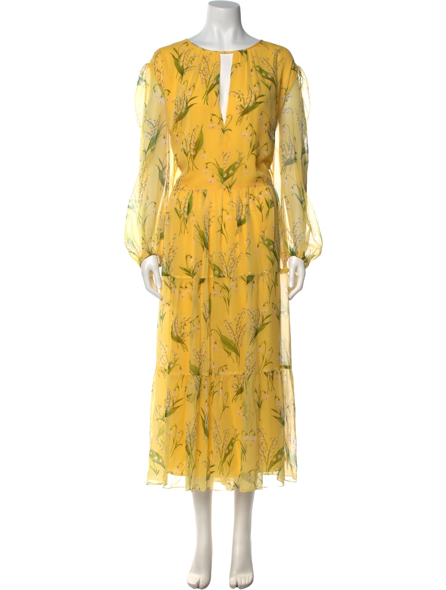 Carolina Herrera Silk Long Dress