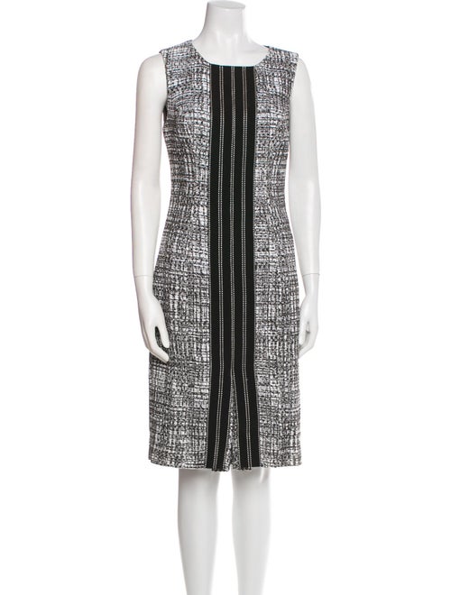Carolina Herrera Tweed Pattern Dress Set