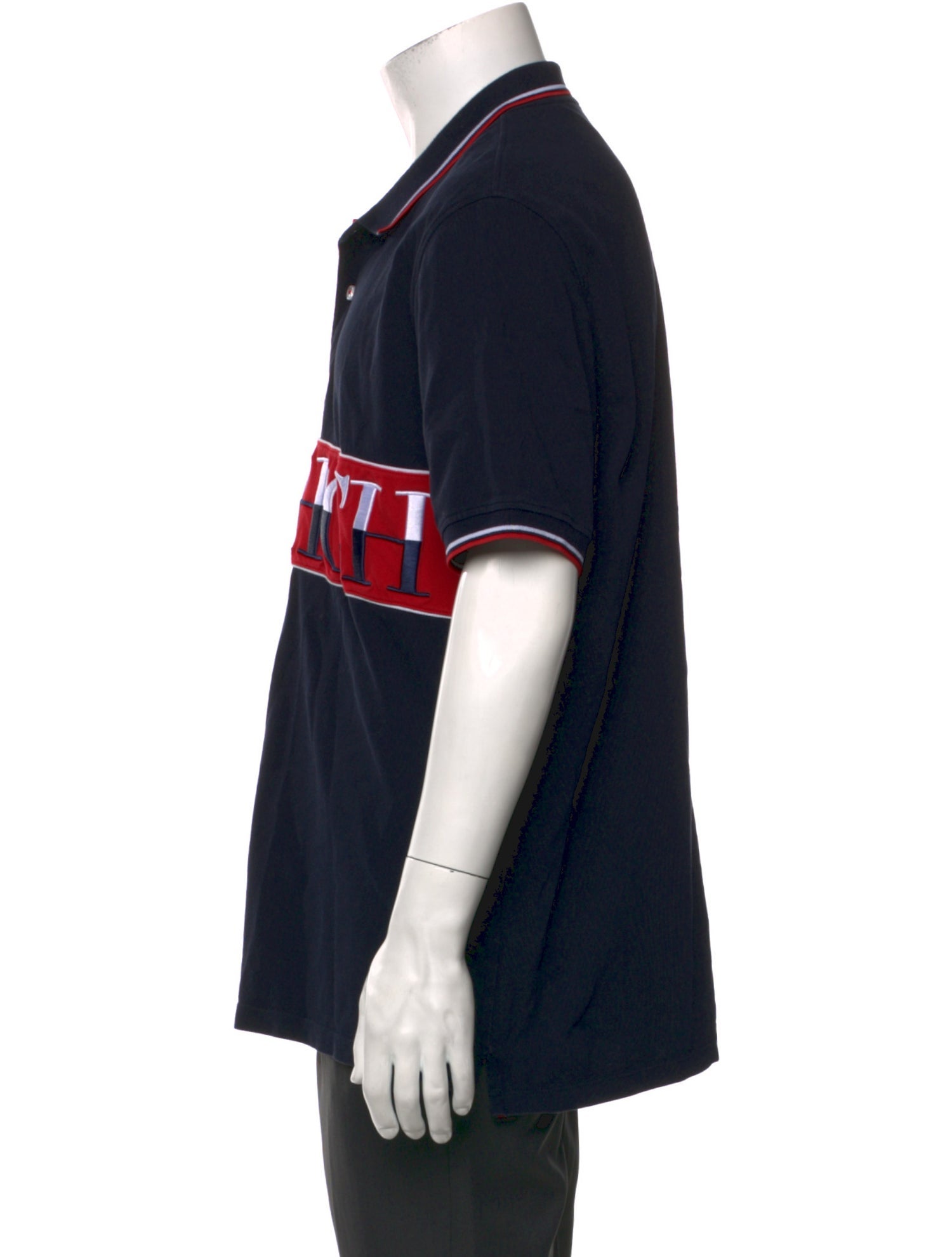 Carolina Herrera Graphic Print Collar Polo Shirt