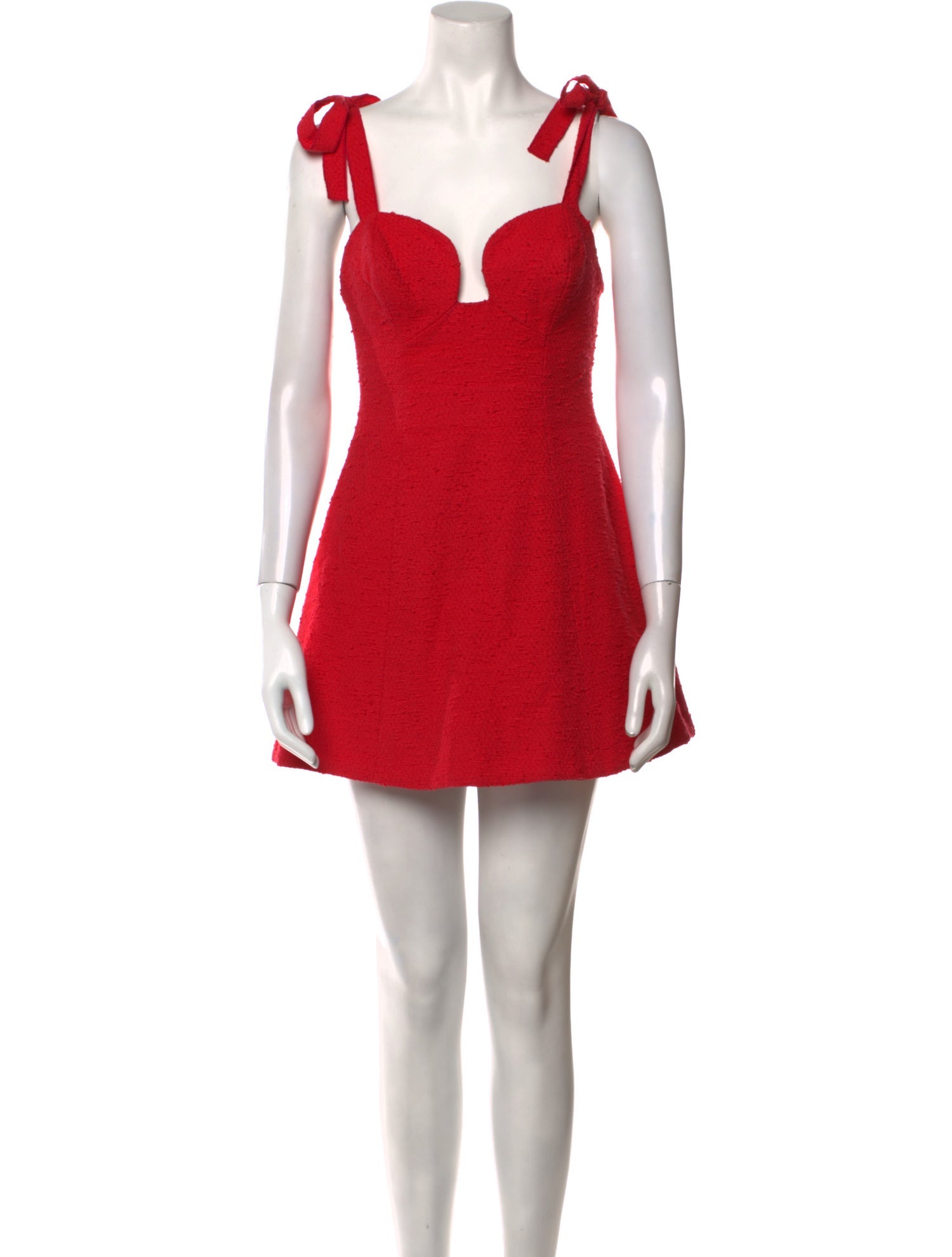 Carolina Herrera Square Neckline Mini Dress