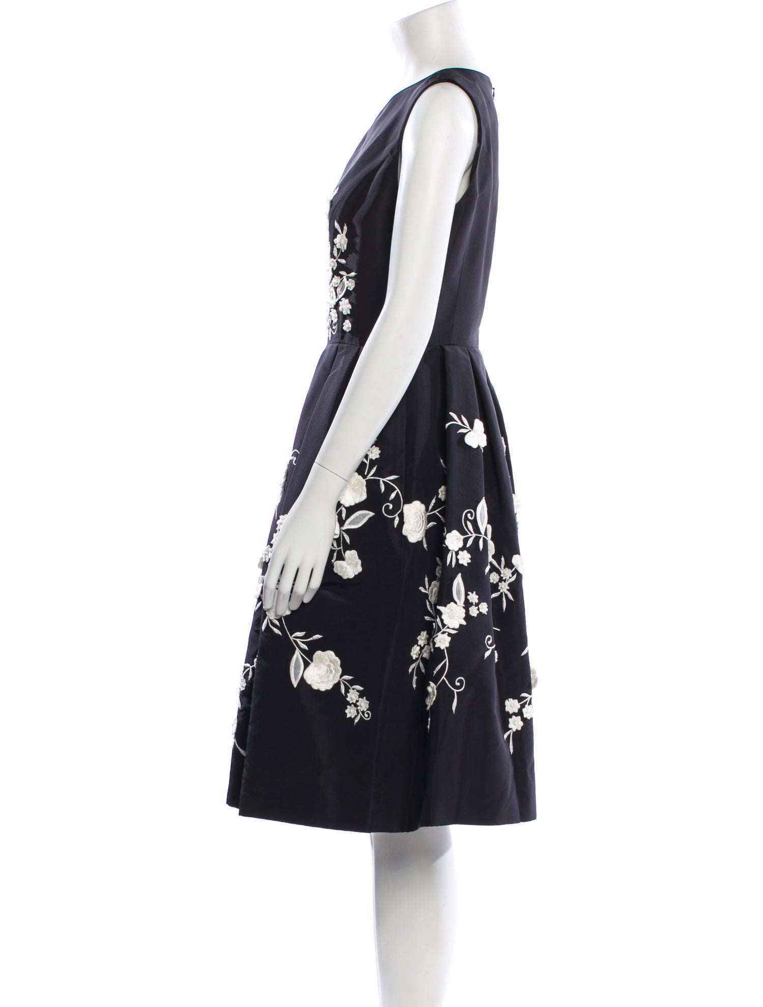 Carolina Herrera Silk Midi Length Dress