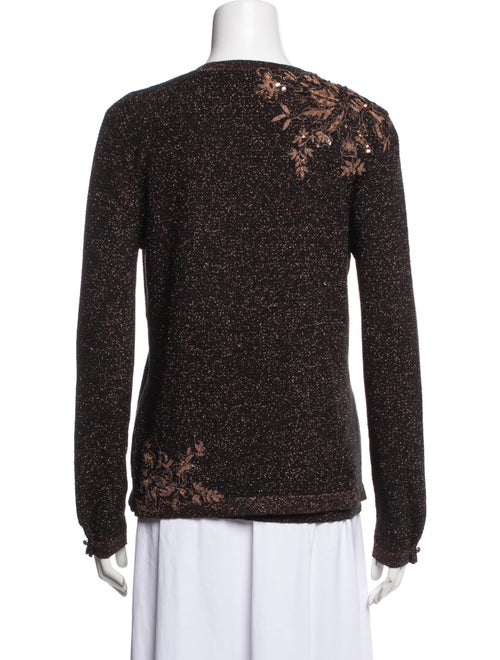 Carolina Herrera Virgin Wool Sequin Embellishments Set