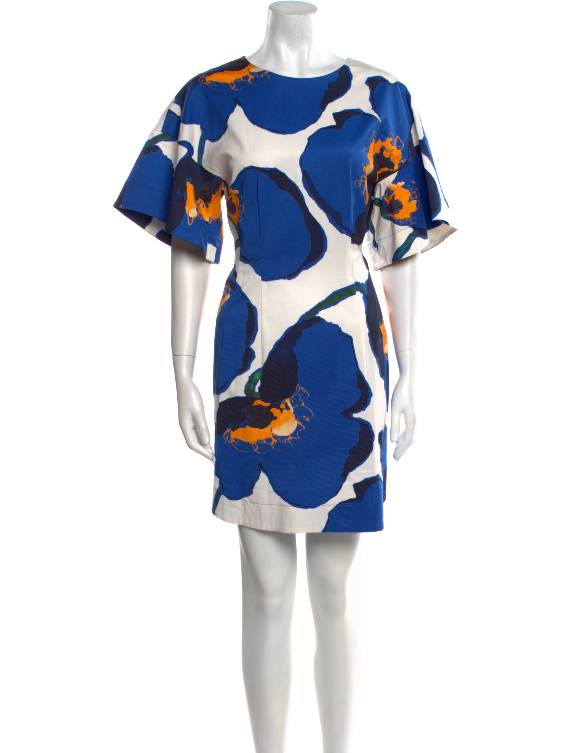 Carolina Herrera Floral Print Mini Dress