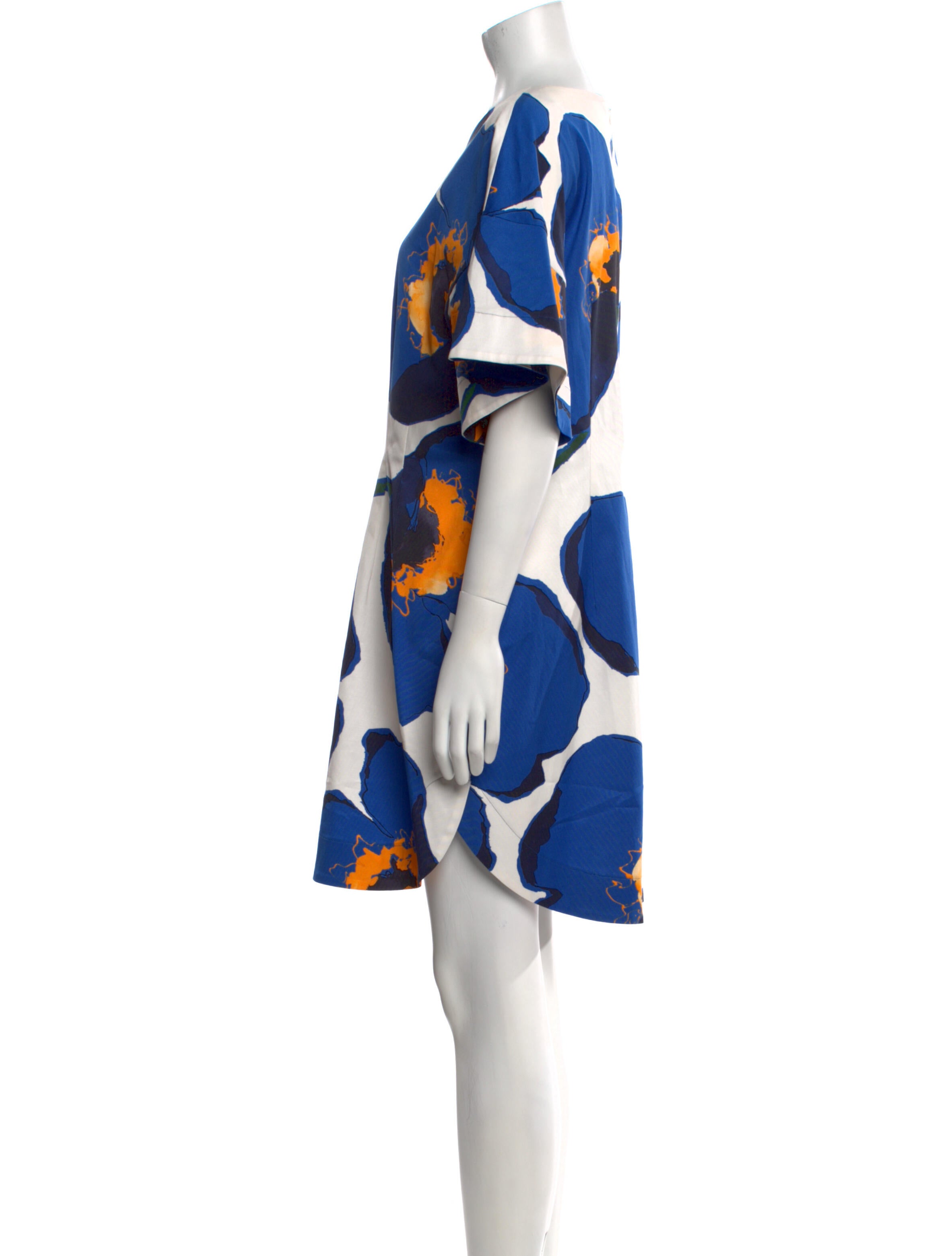Carolina Herrera Floral Print Mini Dress