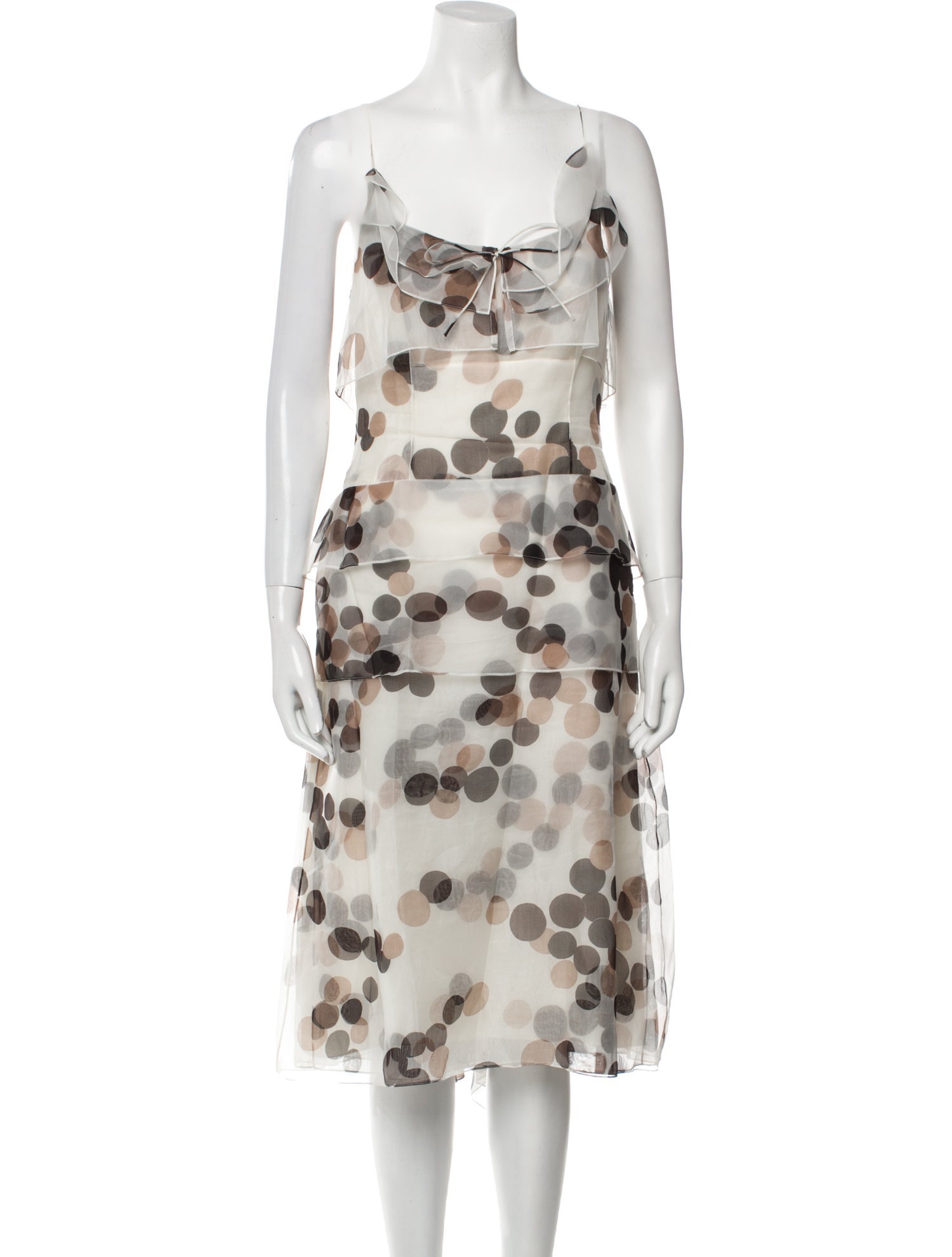 Carolina Herrera Silk Midi Length Dress