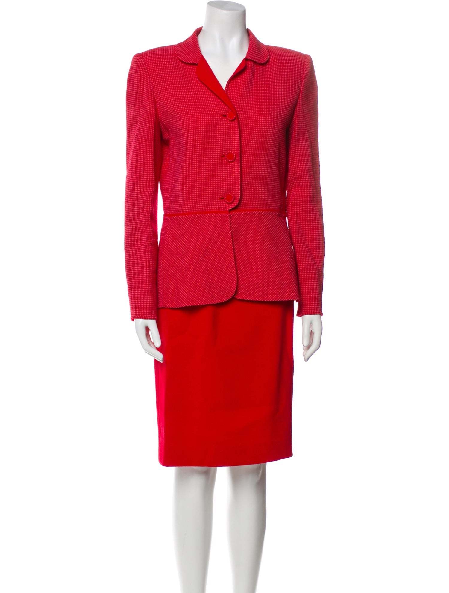 Carolina Herrera Wool Skirt Set