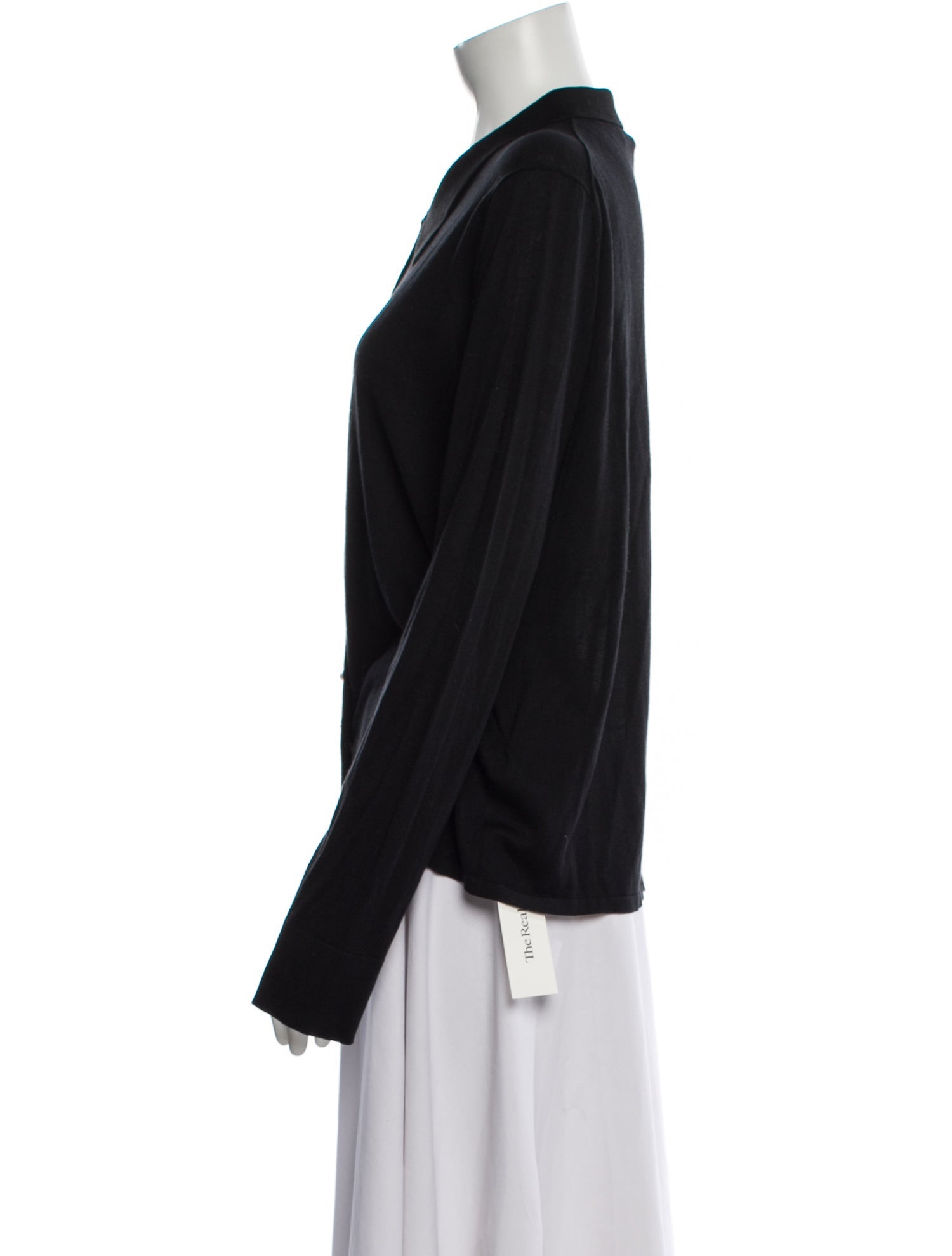 Carolina Herrera Silk Long Sleeve Button-Up Top