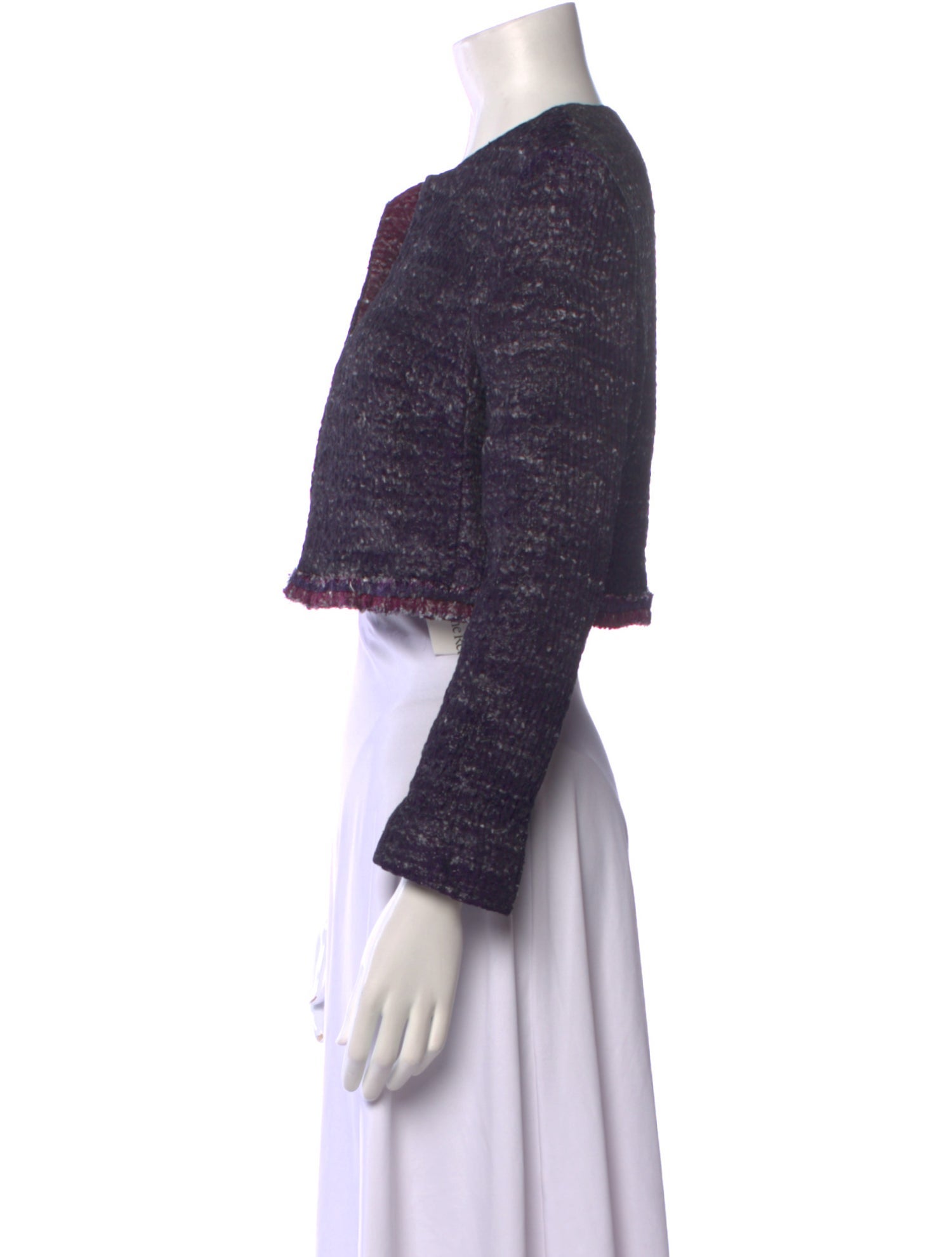 Carolina Herrera Nylon Open Front Sweater