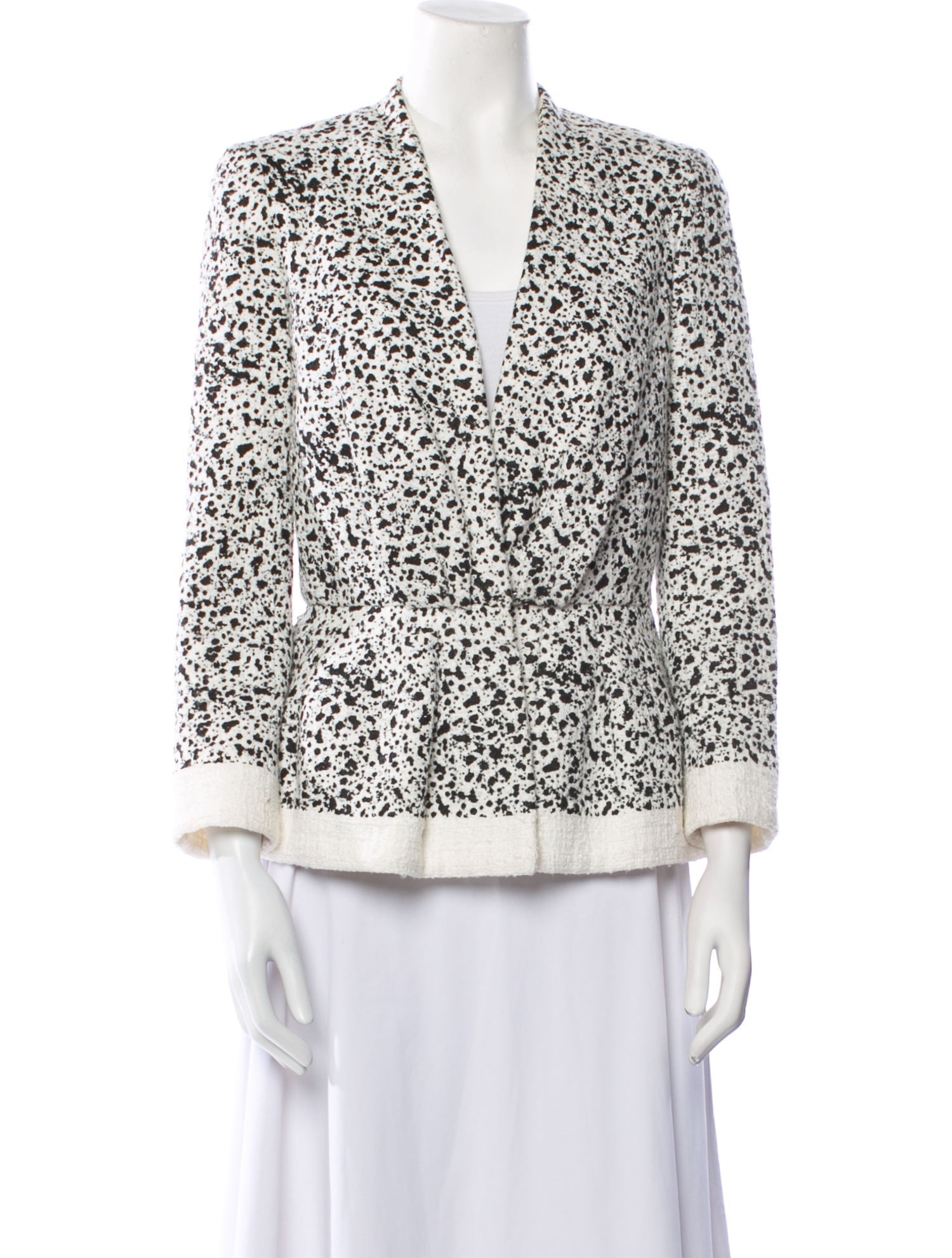 Carolina Herrera Animal Print Blazer