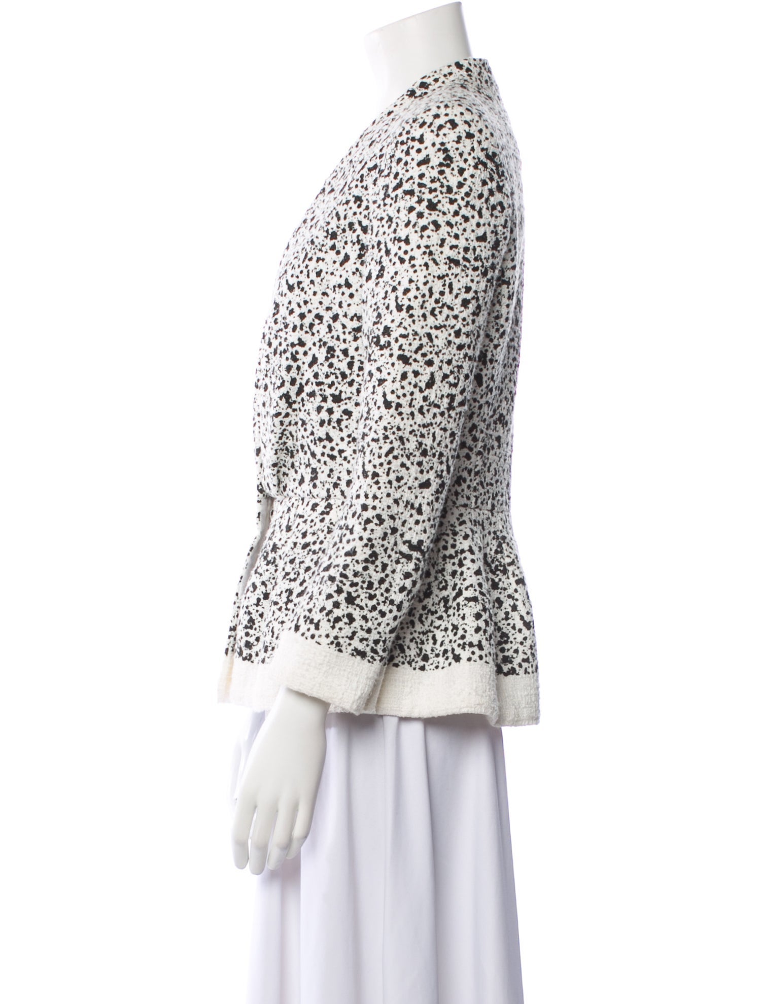 Carolina Herrera Animal Print Blazer