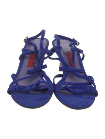 Carolina Herrera Suede Slingback Sandals
