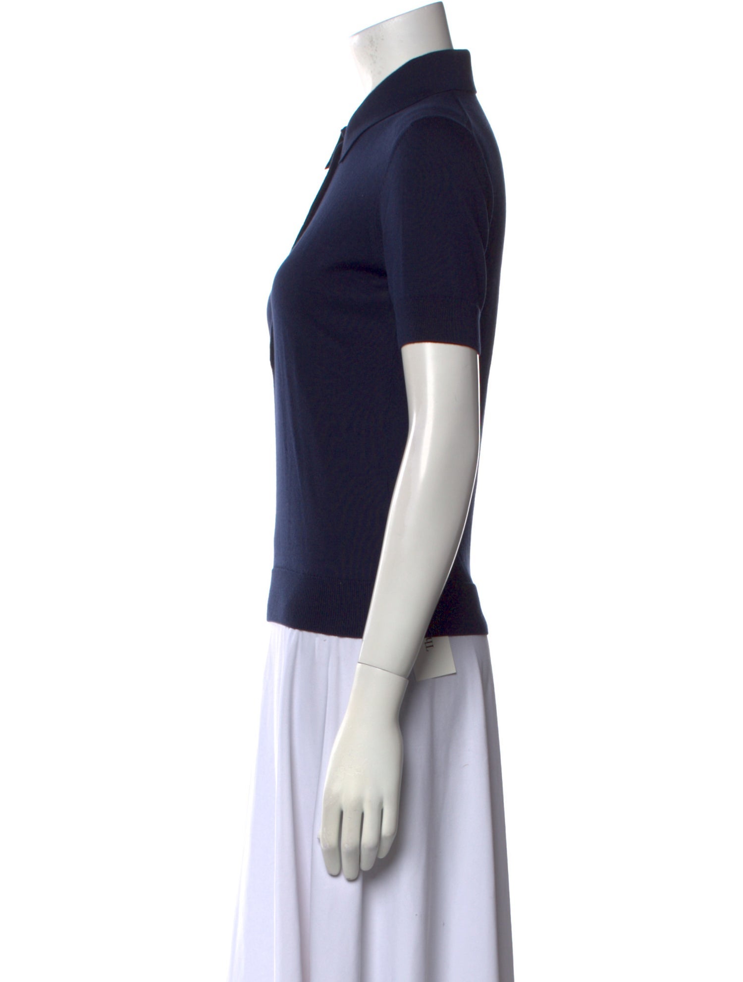 Carolina Herrera Silk Short Sleeve Polo