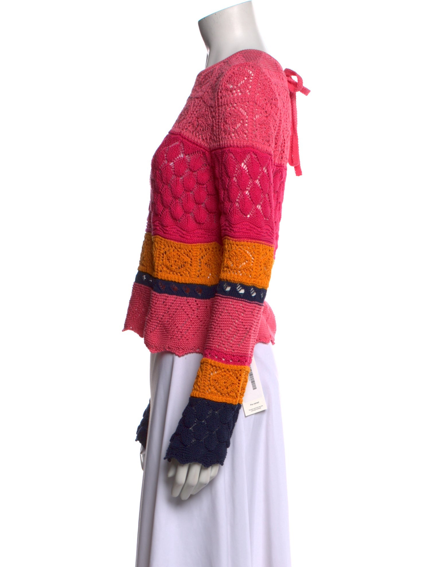 Carolina Herrera Striped Crew Neck Sweater